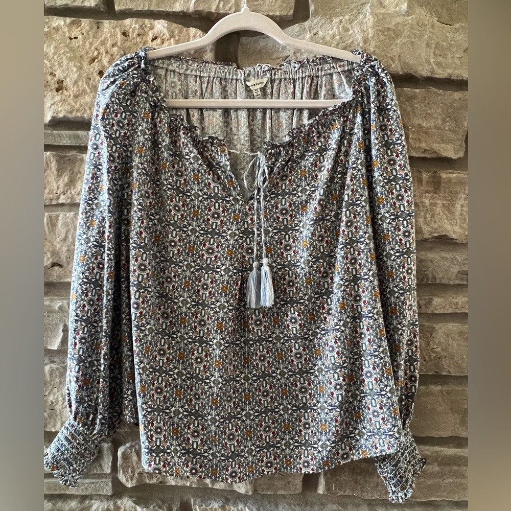 Max Studio Boho long sleeve blouse - XS